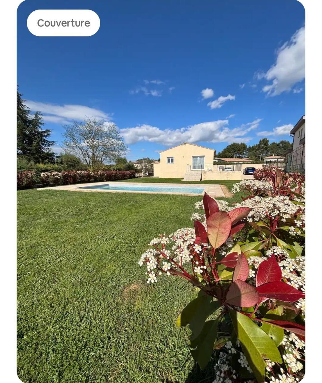 Villa Familiale Avec Piscine, Jardin A 10 Mn D'Uzes Flaux Zewnętrze zdjęcie